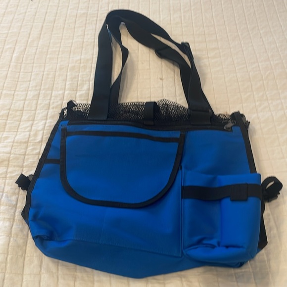 Walt Disney World Mickey Mouse saddle bag canvas tote cast members original blue - Picture 6 of 14